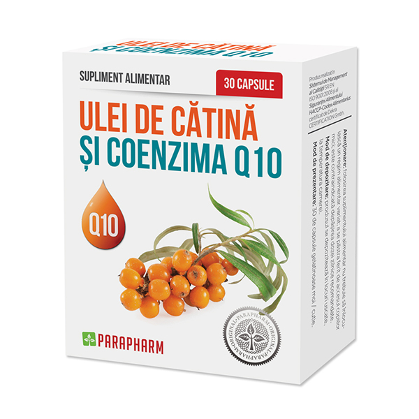 Ulei de catina si Coenzima Q10 Parapharm – 30 capsule